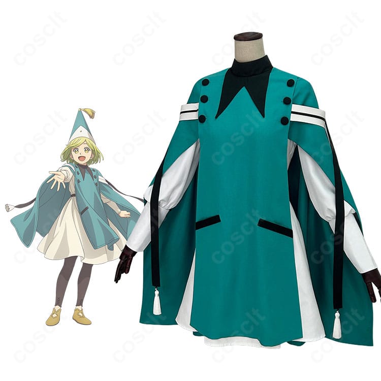 ココ（とんがり帽子のアトリエ）の魔法使い見習い衣装を全身で着用したモデル画像
