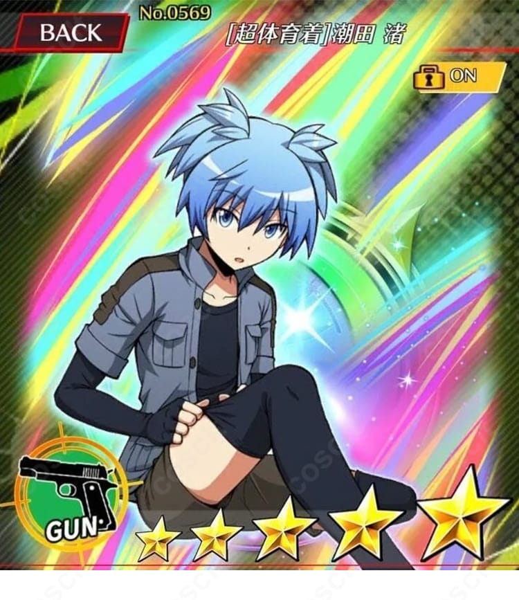 暗殺教室 茅野カエデ 超体育着コスプレ キービジュアル風カット|クールでスポーティな印象を強調