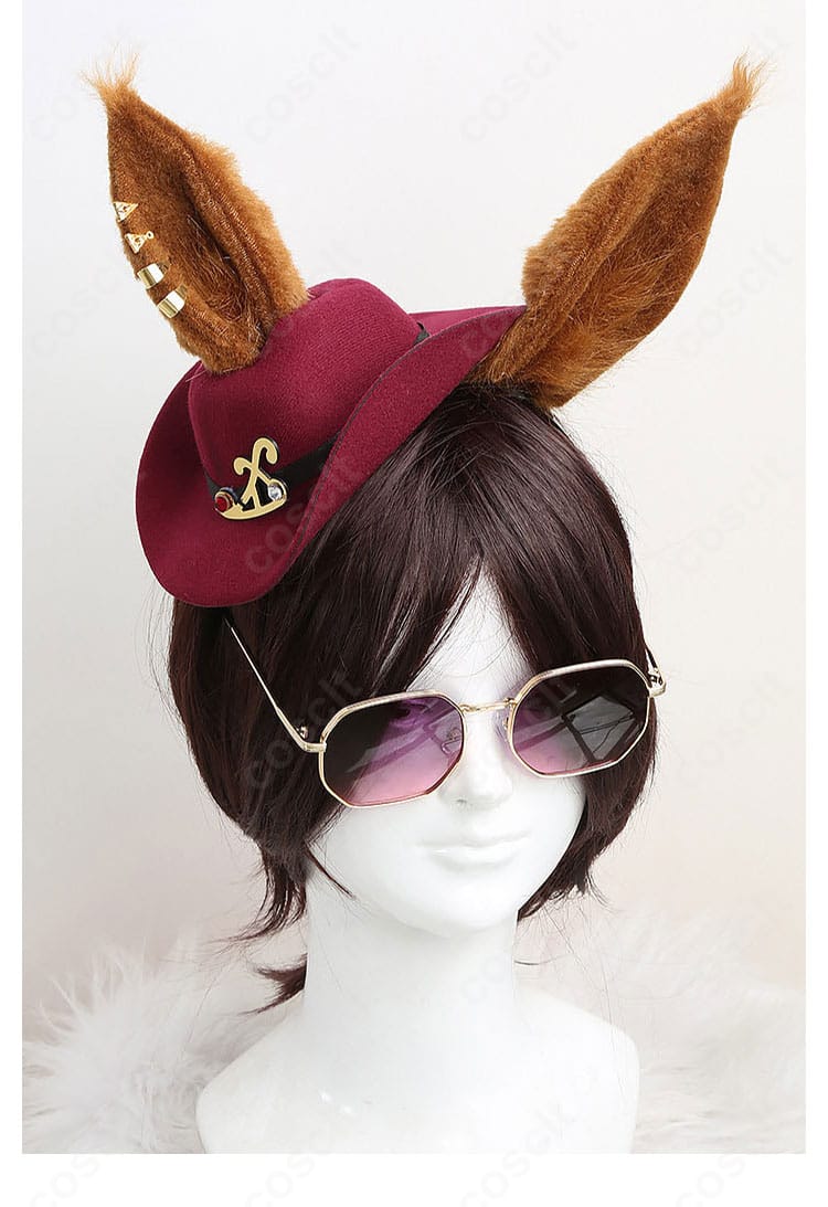 帽子とサングラス、耳パーツの装飾ディテール