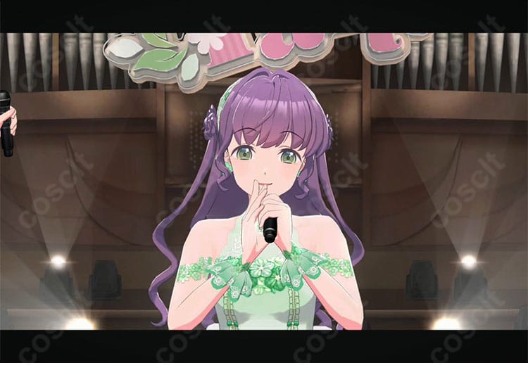 乙宗梢 三原色ステージ衣装 襟元アップ(装飾の固定仕様)