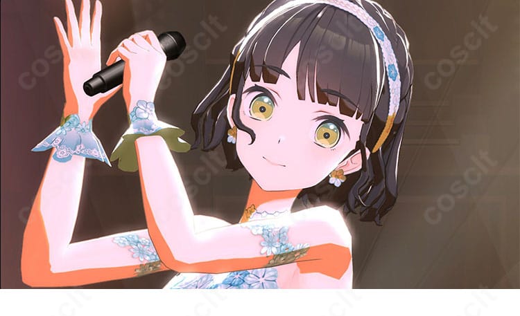 百生吟子コスプレ衣装の腕飾り・カフス装飾ディテール(固定仕様でズレにくい)
