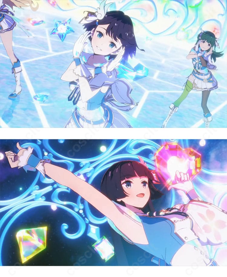 スタジオシーンでのアイドル風コスプレ衣装アップ(装飾の作り込み)