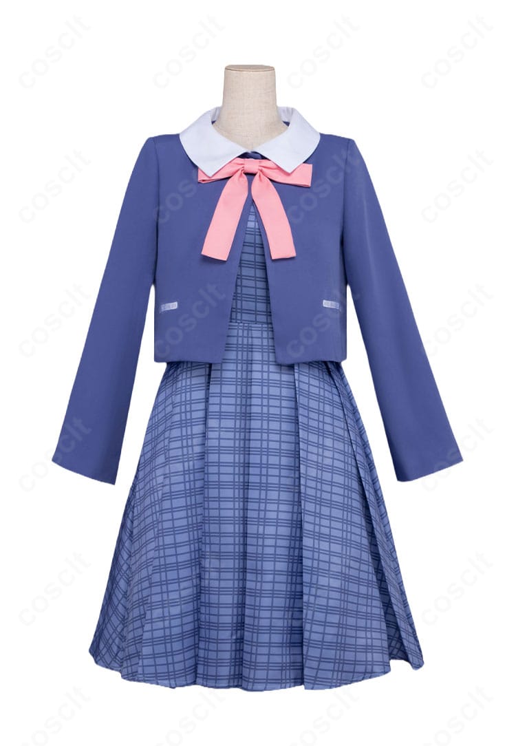 結束いのり 私服コート衣装の正面全身カット