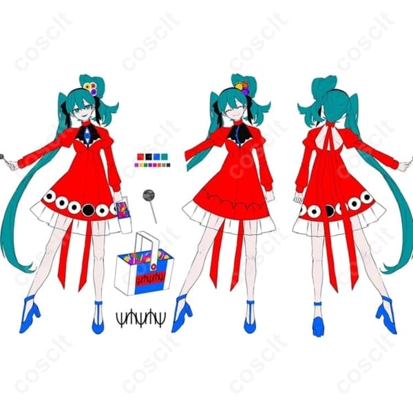初音ミク パノプティコンψVer. コスプレ衣装 高発色でサイバーに映える快適ドレス