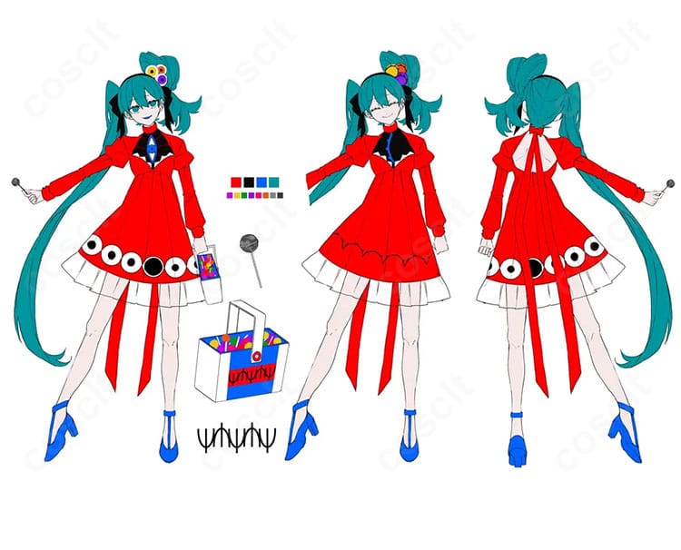 初音ミク パノプティコンψVer. コスプレ衣装を着用したキャラクター全身イメージ