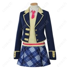 プリパラ パプリカ学園 冬制服コスプレ6点セット。上品シルエットで撮影・イベントに最適 - 1枚目の画像（サムネイル）