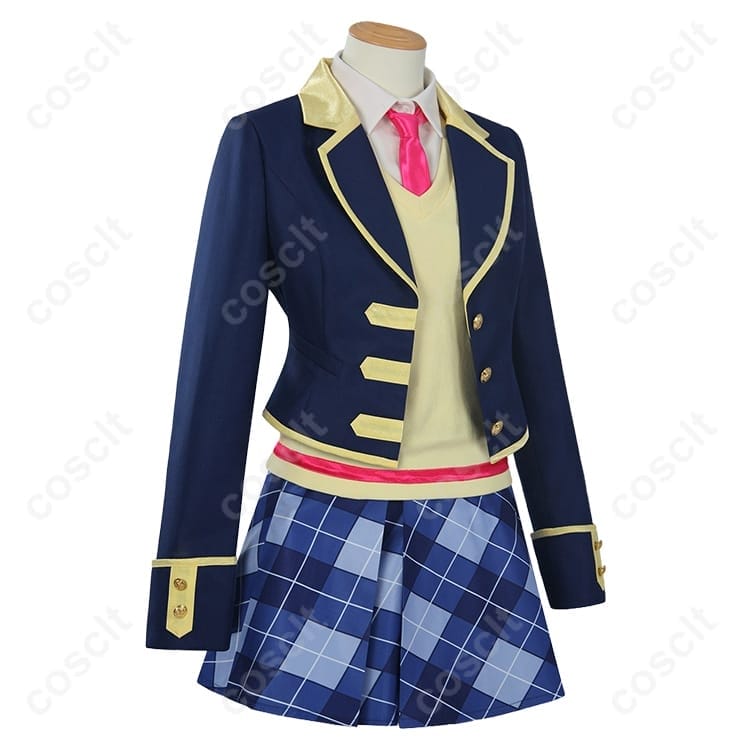 プリパラ パプリカ学園 冬制服コスプレ6点セット。上品シルエットで撮影・イベントに最適 - 2枚目の画像