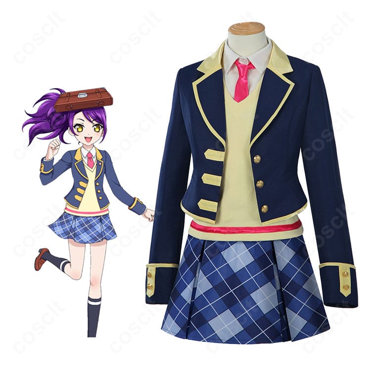 プリパラ パプリカ学園の冬制服コスプレ一式を着用イメージで表示(COSCLT製)