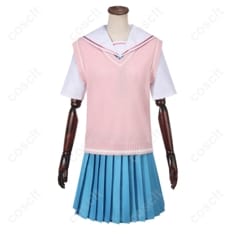 超かぐや姫！ 綾紬芦花 制服コスプレ｜ピンクベストで高再現、軽量で撮影・イベントも快適 - 1枚目の画像（サムネイル）