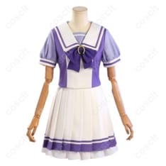 ウマ娘 プリティーダービー トレセン学園 夏制服コスプレ 再現度重視の軽量フルセット - 1枚目の画像（サムネイル）