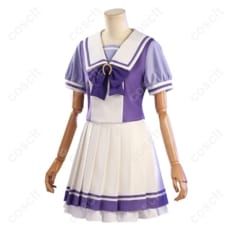 ウマ娘 プリティーダービー トレセン学園 夏制服コスプレ 再現度重視の軽量フルセット - 2枚目の画像（サムネイル）