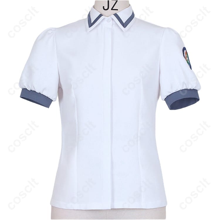 学園夏制服コスプレ衣装｜通気性◎の3点セットで清楚に再現、撮影やイベントに最適 - 3枚目の画像