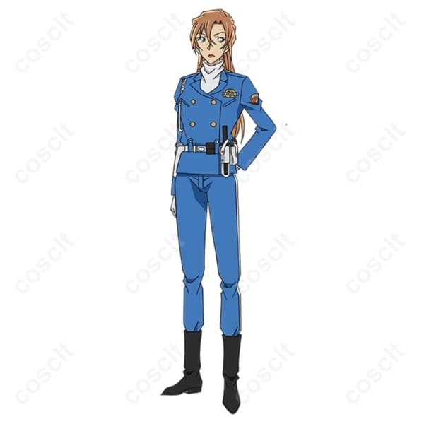名探偵コナン 萩原千速 白バイ隊員制服 高再現で動きやすいコスプレ一式
