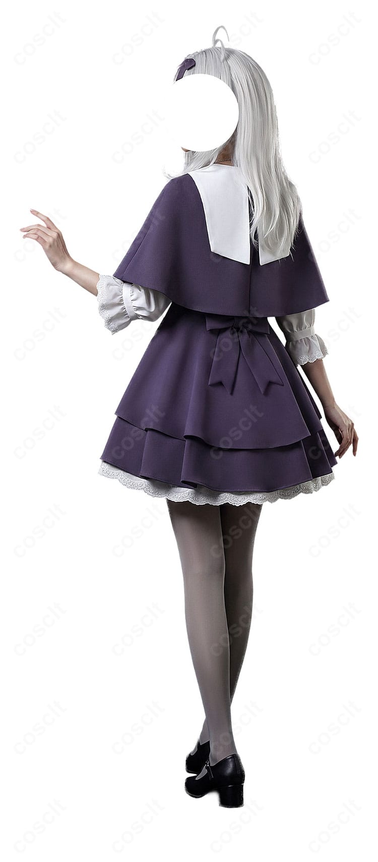 森亜るるか 通常衣装コスプレの側面〜背面着用イメージ
