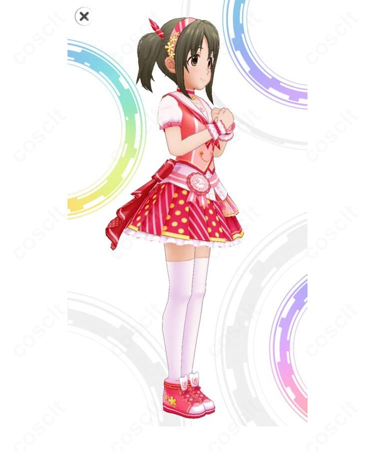 今井加奈 SSRメモリアルデイズ特訓後 衣装の右側面カット（ウエストラインとサイド装飾）