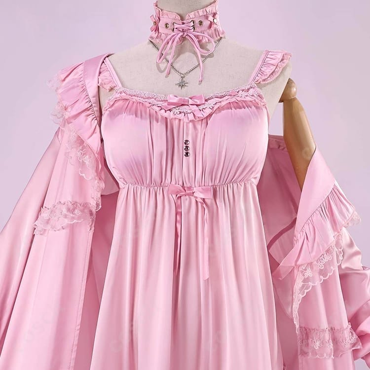 シオリ・ノヴェラ パジャマ衣装｜可愛い×上品で通気性◎ 再現度と快適性を両立したコスプレ一式 - 4枚目の画像