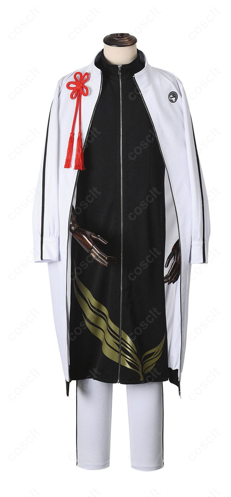 姫鶴一文字 内番服の正面全体。コート前開きと端正なシルエットが分かる商品画像。