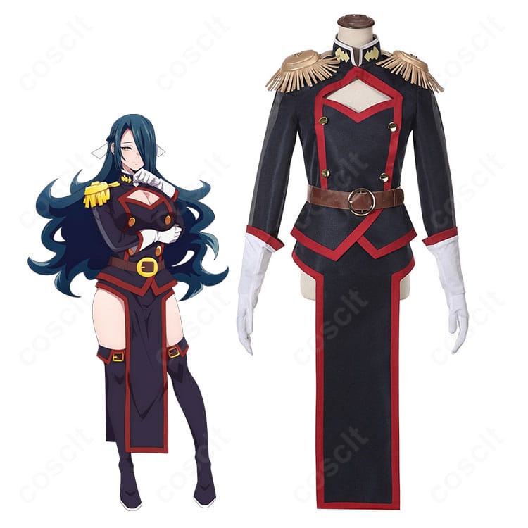 東風舞希の魔防隊九番組 組長隊服を着用した全身イメージ写真（フロント）