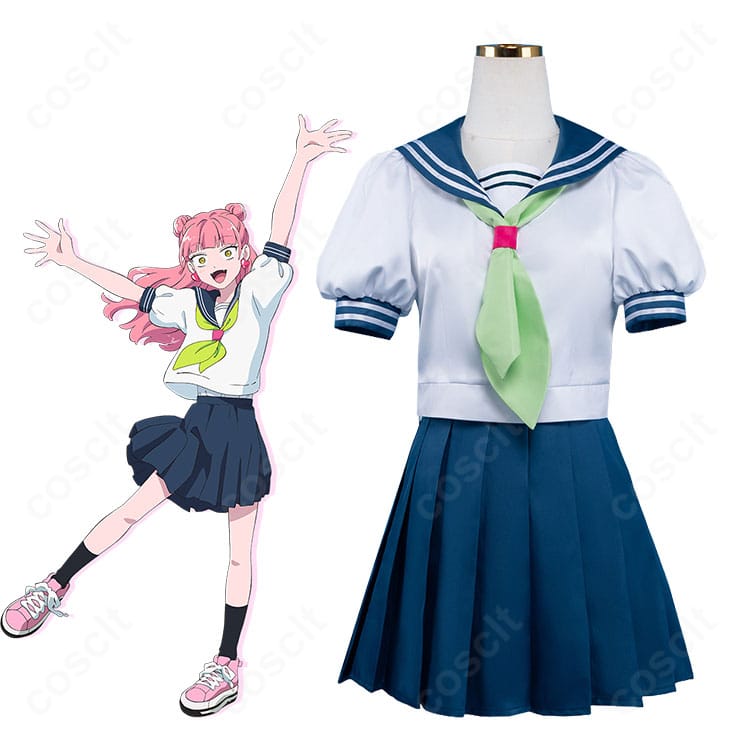 正反対な君と僕 鈴木みゆ 夏制服セーラー服を着用した全身イメージ