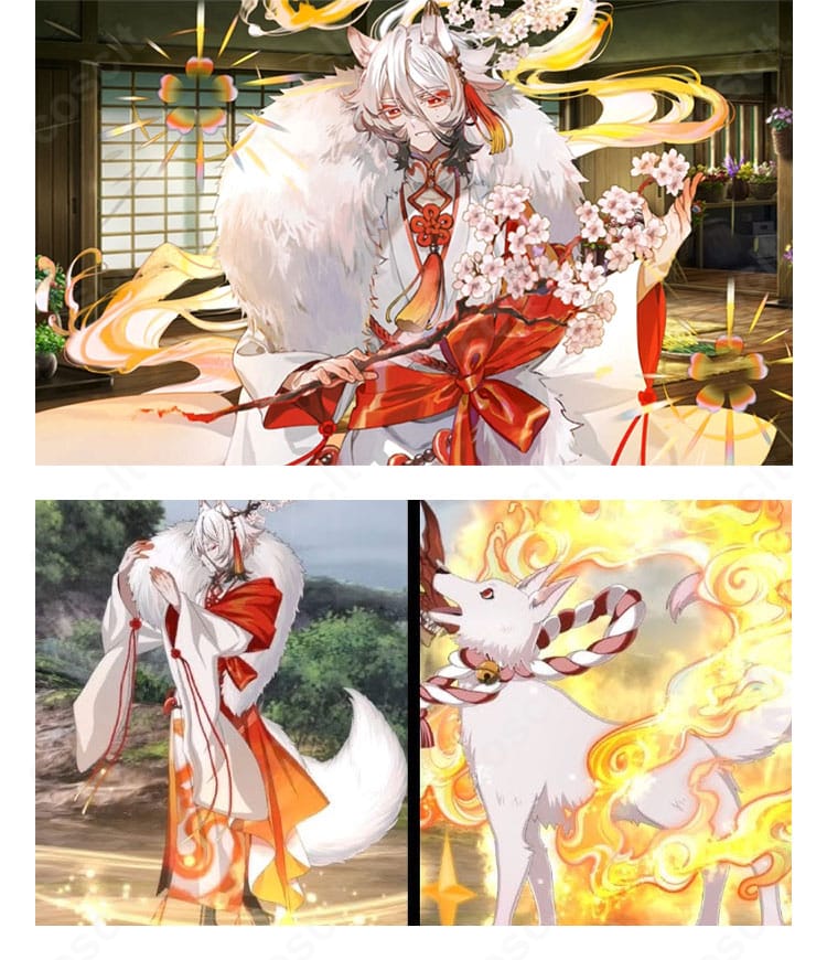 FGO 霊基再臨第三段階ローブ衣装の胸元・腰回り装飾ディテール。固定力の高い装飾でズレを防止。