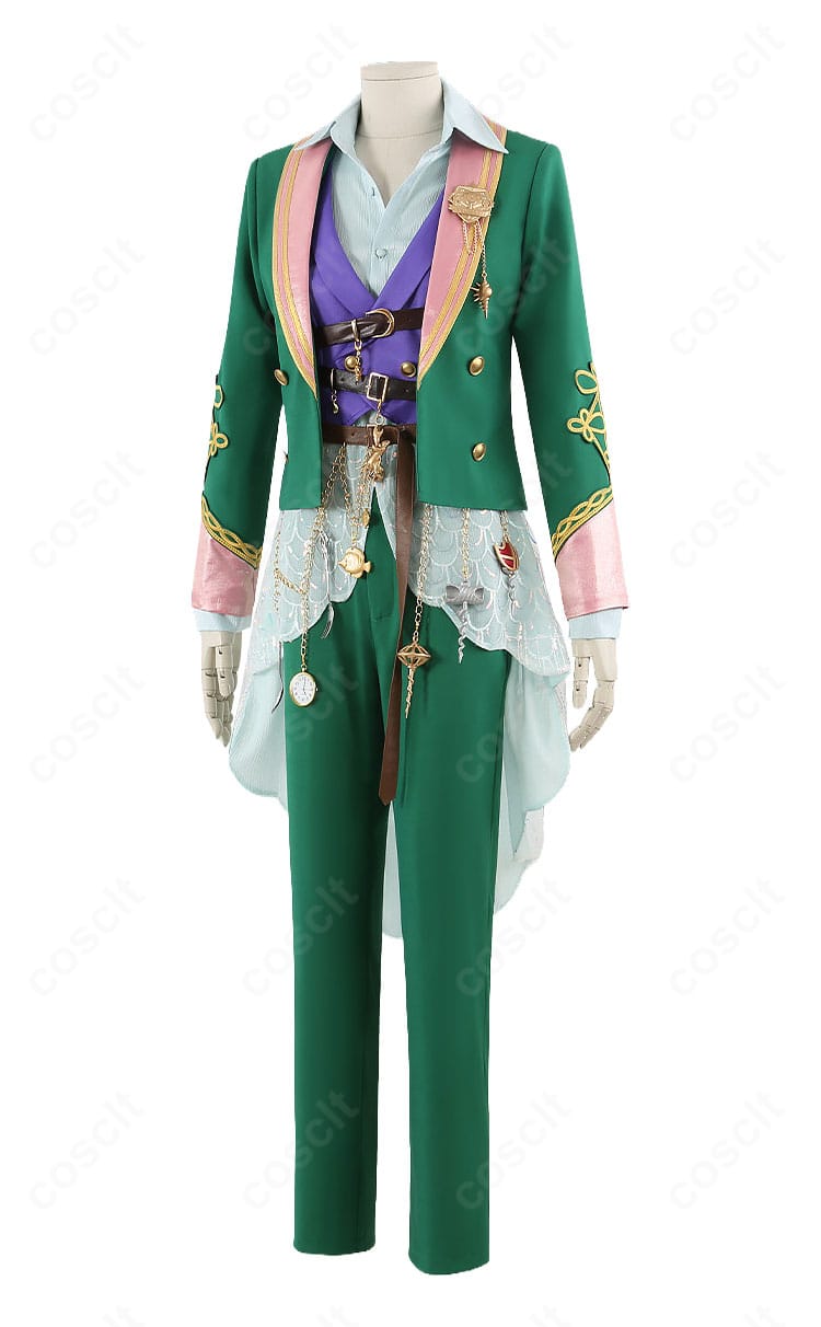学園制服風コスプレ衣装の左側ディテール(ポケットとサイドライン)