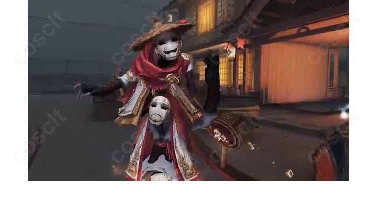 第五人格 破輪「破陣子」コスプレ衣装・背面からの全体シルエット