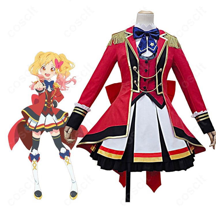 アイカツスターズ!虹野ゆめ・白鳥ひめ S4制服の着用イメージ。上品なネイビーと白のコントラストが映える全身コーデ。
