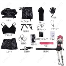 宝鐘マリン Chatter Chatter MV衣装｜軽量通気で快適、細部再現のアイドルコスチューム - 6枚目の画像（サムネイル）