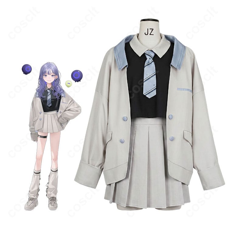 先斗寧 新衣装コスプレ一式を着用した全身イメージ。学園テイストで上品かつ爽やかな印象。