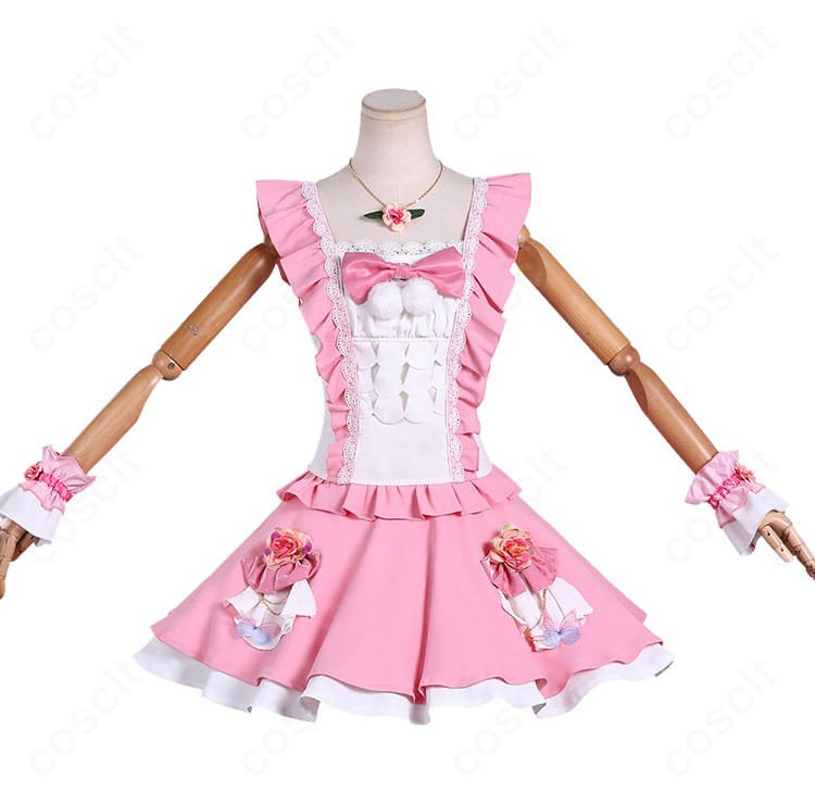 アイカツスターズ!虹野ゆめ コスプレ衣装のトップスとスカートを正面から見たデザイン
