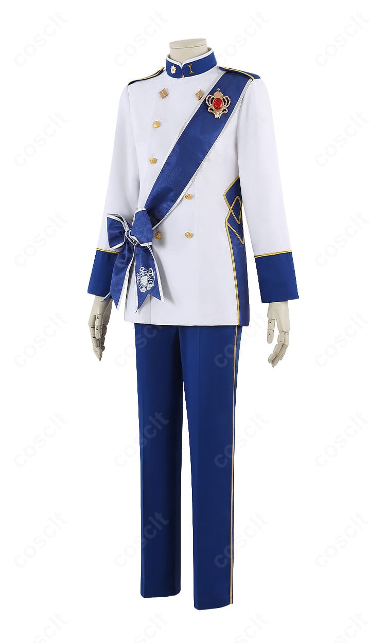 RSA制服コスプレ衣装の左側ディテール(サイドシームと装飾位置)