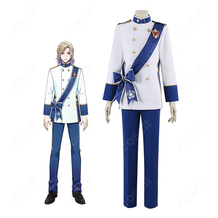 ツイステ ネージュ対応のロイヤルソードアカデミー制服一式を着用したキャラクター風イメージ