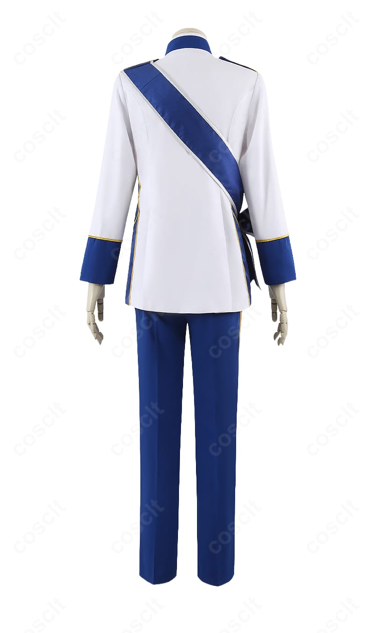 RSA制服コスプレ衣装の背面全体(背中心のラインと裾のシルエット)