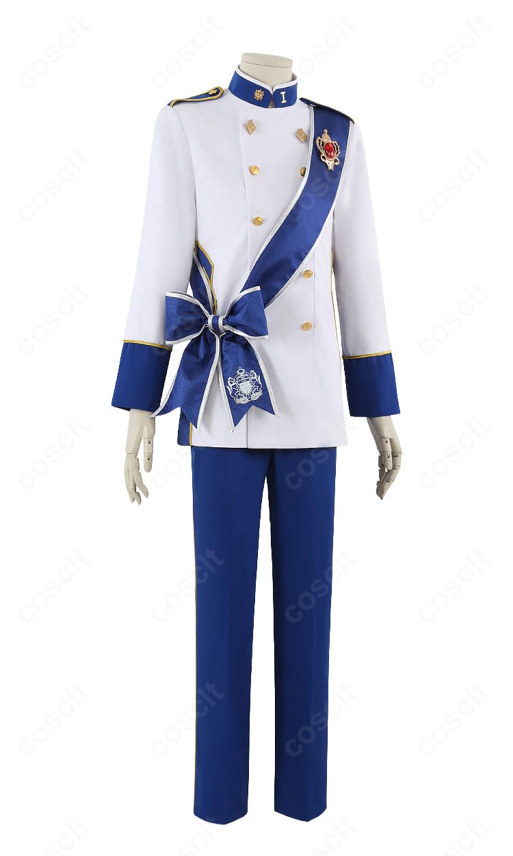 RSA制服コスプレ衣装の右側ディテール(袖口と側面ラインの縫製)