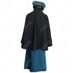寮監隊幹部風ロングコート制服セット｜クールに映える高コントラスト配色、撮影映えと快適さを両立 - 2枚目の画像（サムネイル）