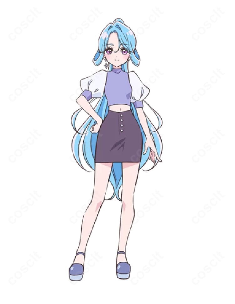 名探偵プリキュア! 家入しるくの普段着コスプレ衣装を着用したキャラクターイメージ