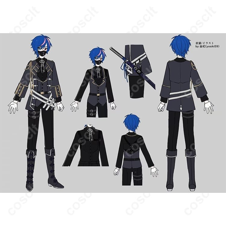 KAITO ニセモノクローム衣装｜高再現のクール設計で撮影会・イベントに最適 - 2枚目の画像