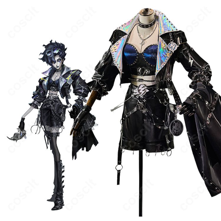 第五人格 オペラ歌手(サングリア)フラッシュパルスのフルコーデ着用イメージ。ダーク配色とマント、アクセ一式で高再現。