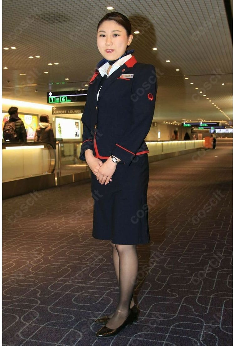 JAL CA 制服 日本航空 客室乗務員 10代目制服 コスプレ衣装-2