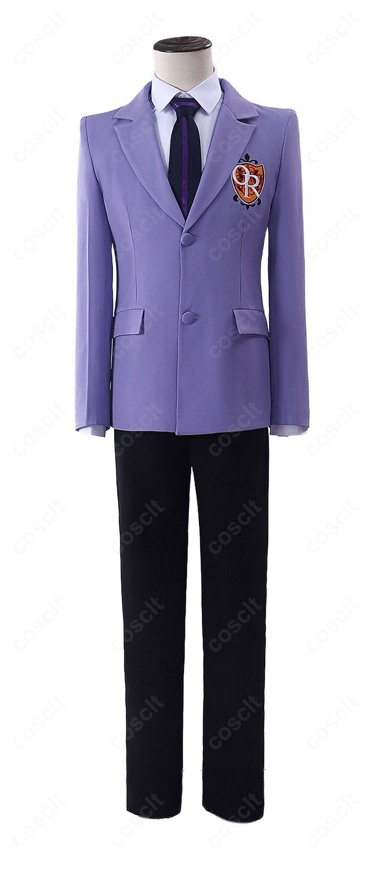 桜蘭学院男子制服ジャケットとパンツの正面単体カット