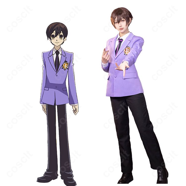 桜蘭高校ホスト部 私立桜蘭学院の男子制服を着用したキャラクター全身イメージ