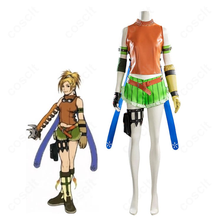 リュック(FFX)通常衣装の全身イメージと配色が分かる参考画像