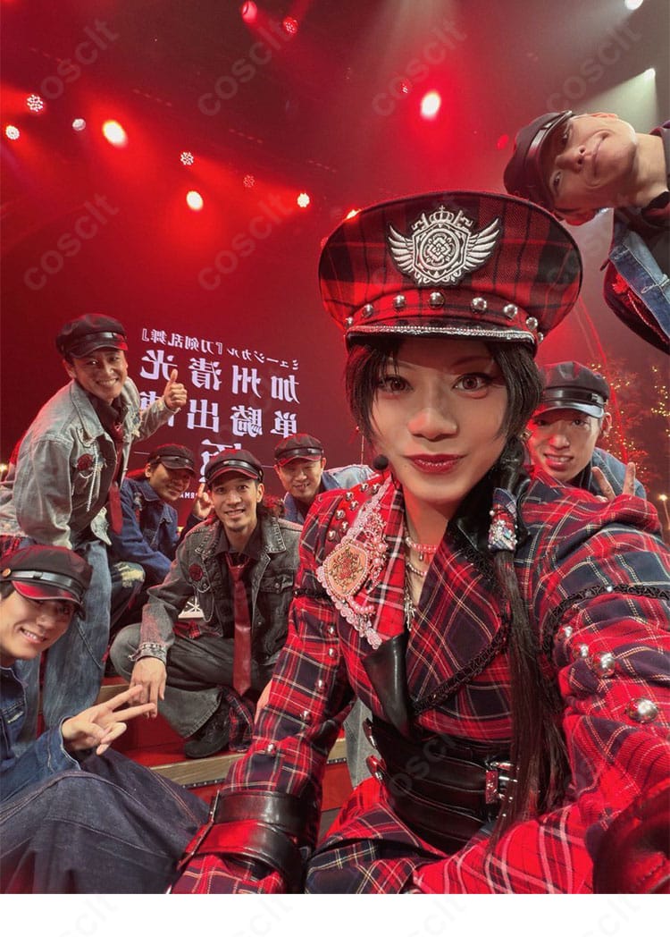 加州清光コスプレ用 帽子アクセサリーの装飾細部と固定仕様