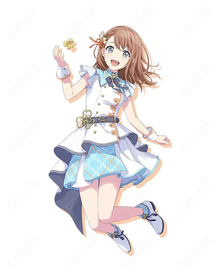 花里みのり(プロジェクトセカイ)MORE MORE JUMP!新ユニット衣装を着用した全身イメージ。グリーン基調のリボンとフリルが映えるステージドレスの雰囲気がわかる商品キャラクター画像。