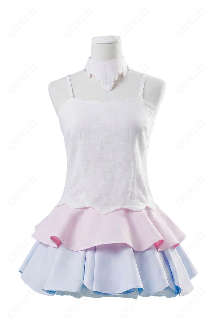 天音かなたコスプレ衣装のスカートとベスト部分の配色・装飾ディテール