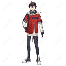 にじさんじ 三枝明那 新衣装 コスプレ衣装｜赤パーカー×猫耳フードで高再現、撮影に映える一着 - 1枚目の画像（サムネイル）