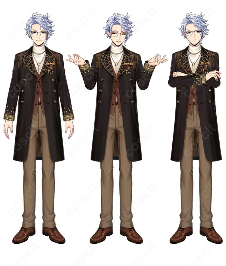 COSCLT製アズール・アーシェングロット ラ・ボンボニエール衣装のディテール。ラペルのラインと装飾を高再現し、着脱しやすい構造と撮影映えする配色でゴージャスかつ上品な印象を表現。