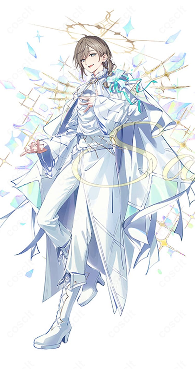 にじさんじ 叶 8th Anniversary コスプレ衣装の全身イメージ。高コントラスト配色と装飾パーツを忠実に再現し、クールなシルエットが写真映えするモデル。