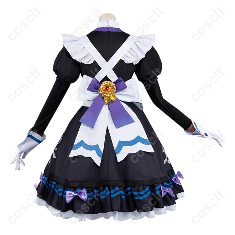 原神 星々の幻境 美しき褒賞・夜更け コスプレ衣装｜上品で華やかなメイド風9点セット - 3枚目の画像