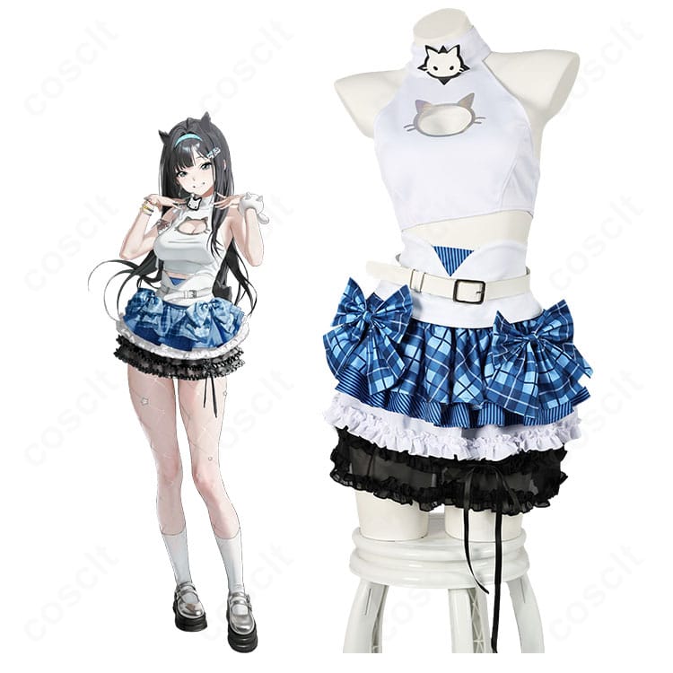 『勝利の女神：NIKKE』ミントのT.T. STARステージ衣装を着用したキャラクターイメージ全身写真